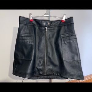 Free People Vegan Leather Skirt